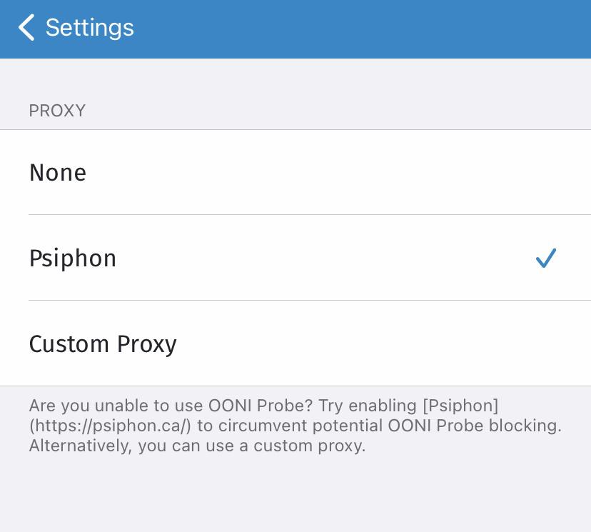 Backend proxy Psiphon